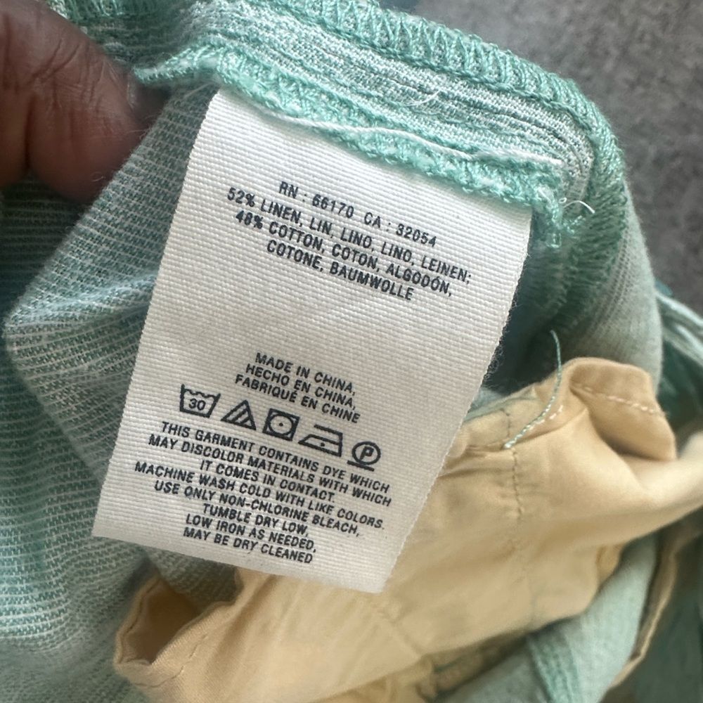 Anthropologie Pilcro Green Wide Legged Casual Pants 14 (New) - Picture 5 of 6